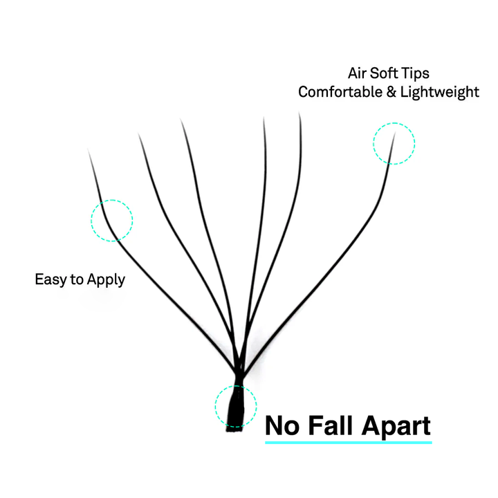 W-Shape 6D Volume Premade Fan Lash Extensions