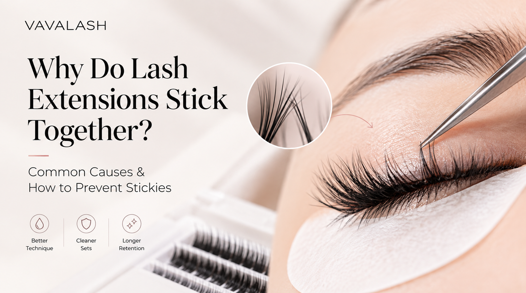 Why do lash extensions stick together