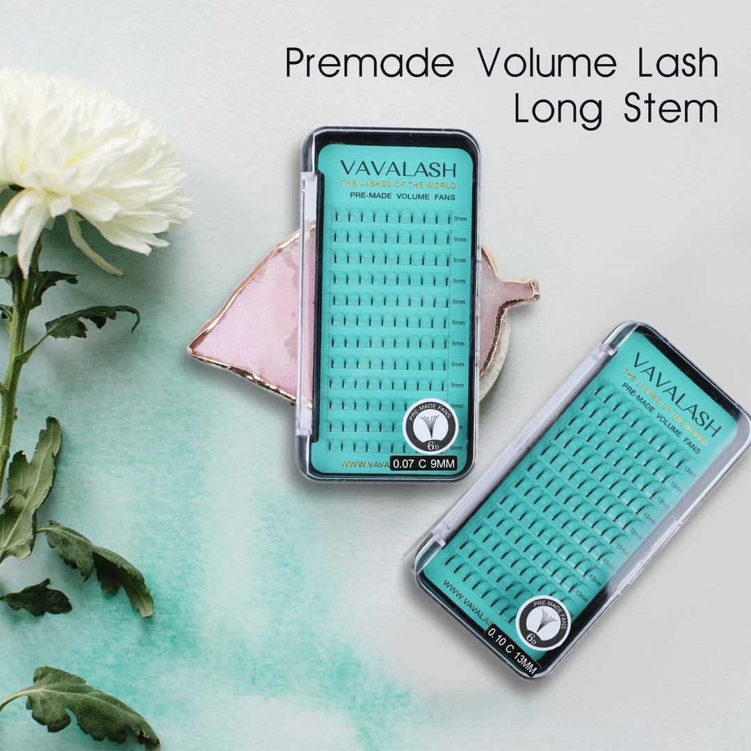  Long Stem Premade Volume Lashes