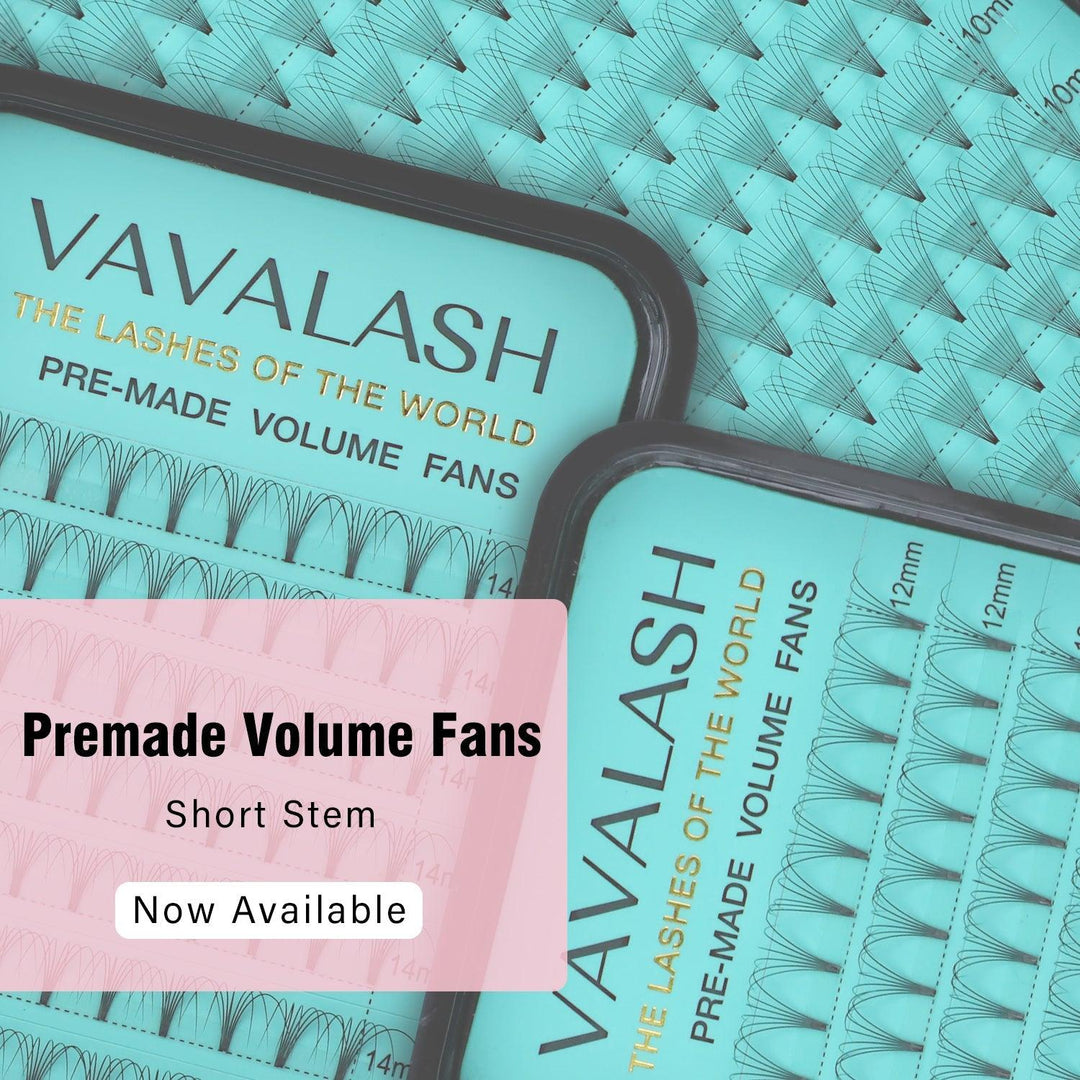 Short Stem Premade Volume Fans