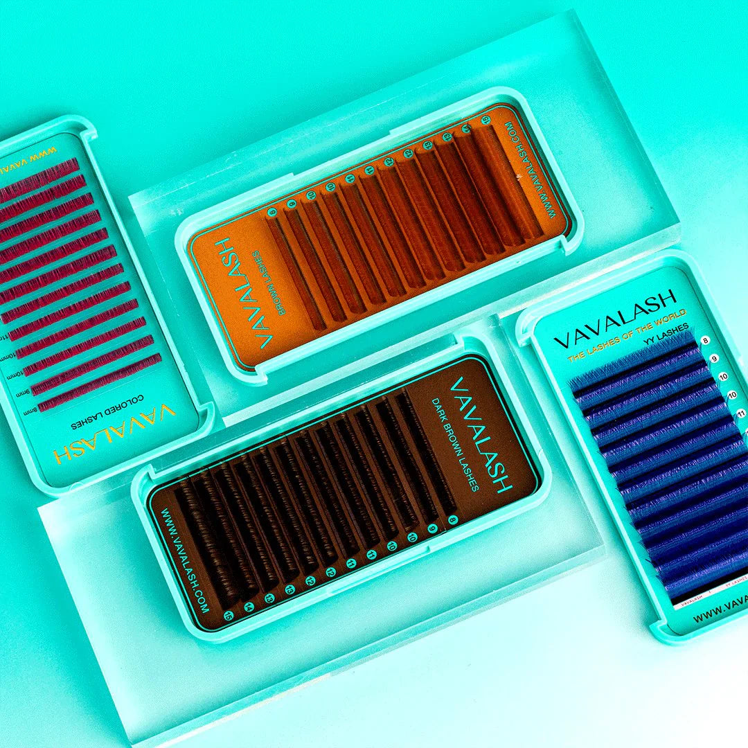 Colored Lashes for lashes extensions