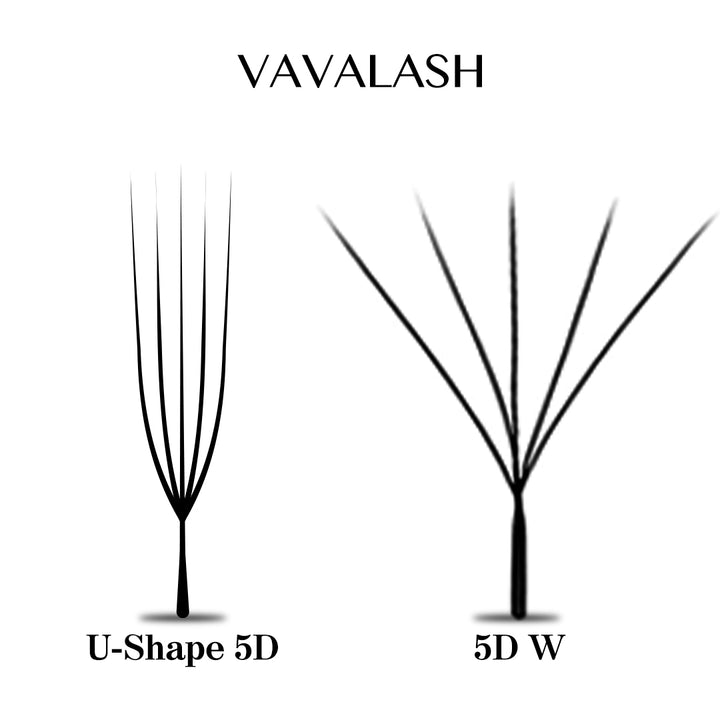 0.07MM U-shape W 5D Volume Lashes