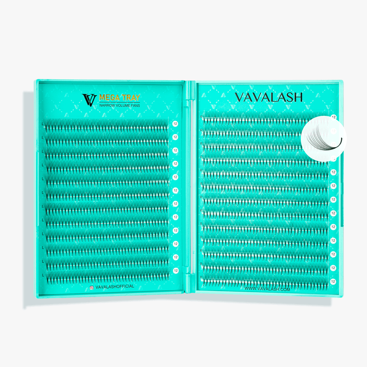 10D LASHBOOK Narrow Promade Volume Fans - 1000 Fans