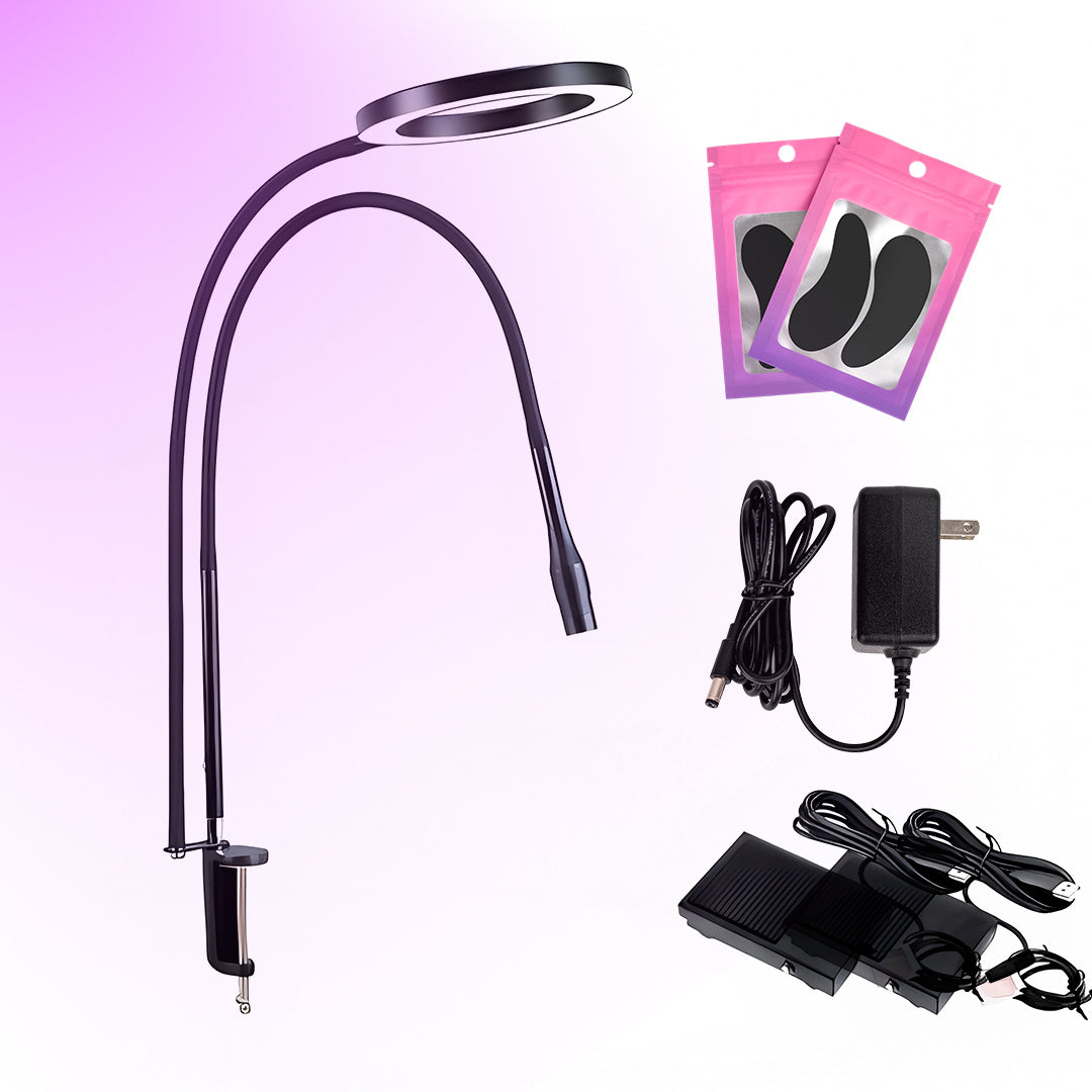 Duo UV/LED Clamp-on Eyelash Glue Lamp- US / EU Standard