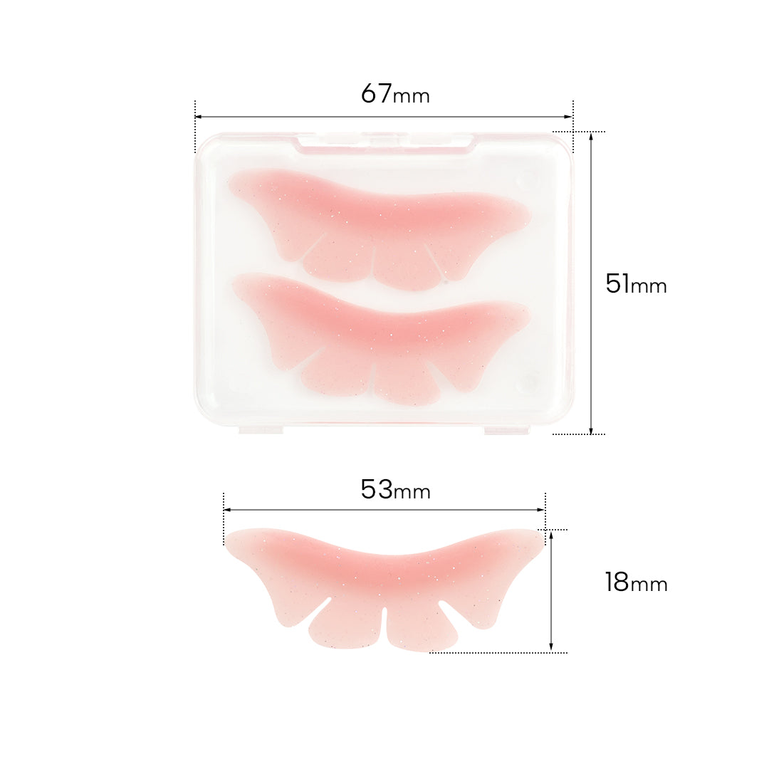 Bottom Lash Lifted Pads - Pink/Purple