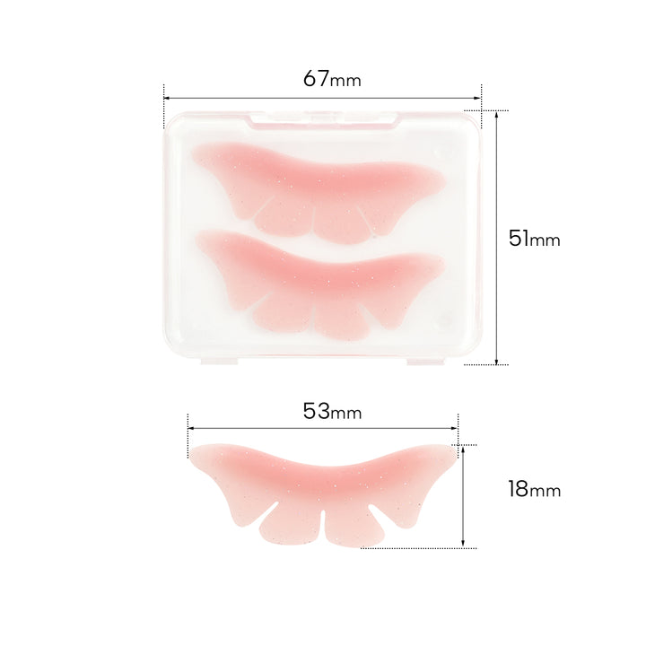 Bottom Lash Lifted Pads - Pink/Purple