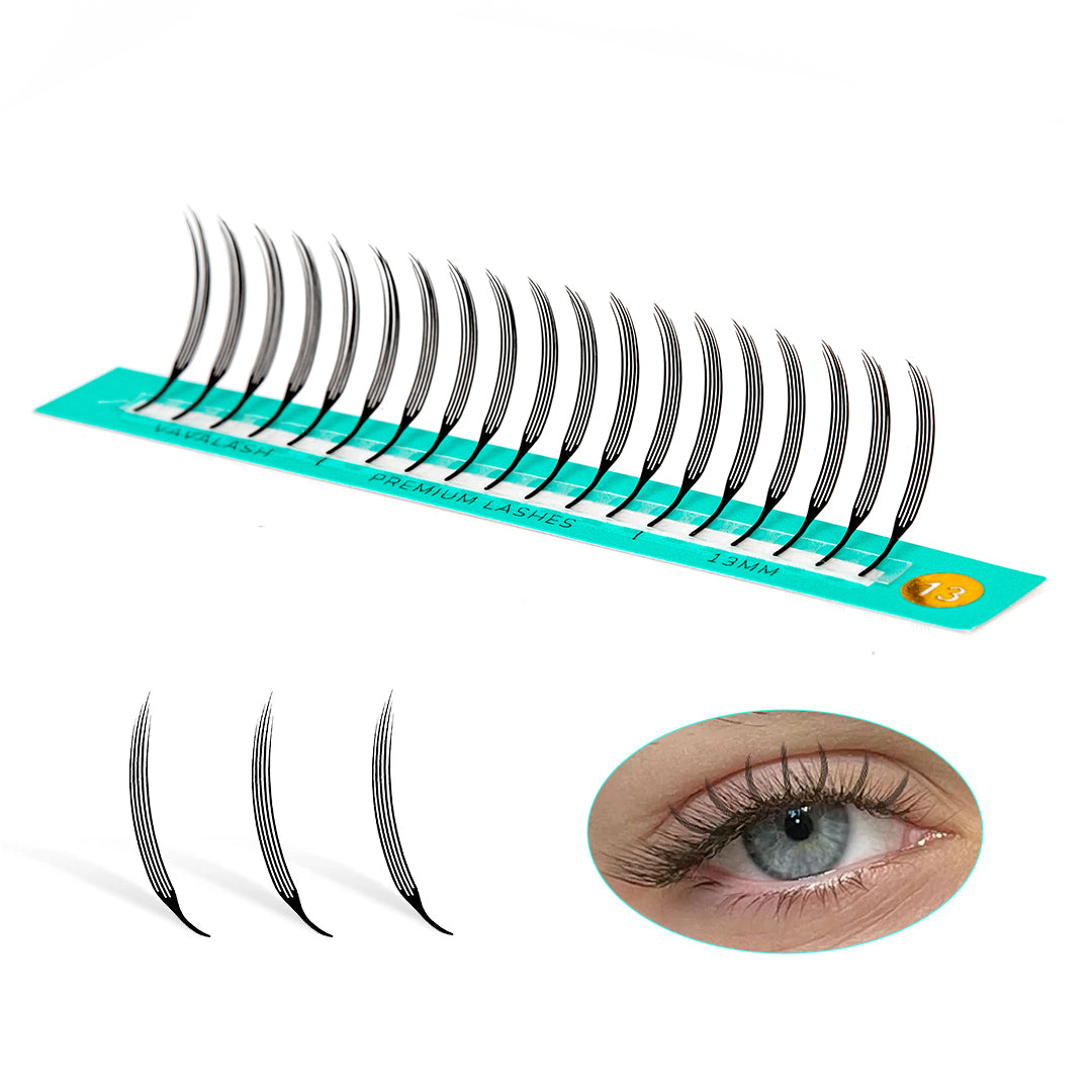 Narrow Wispy Anime Lashes 0.07mm