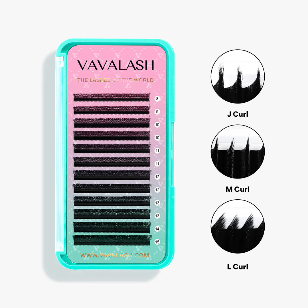 W-Shape 5D Volume Premade Fan Lash Extensions J/L/M Curl