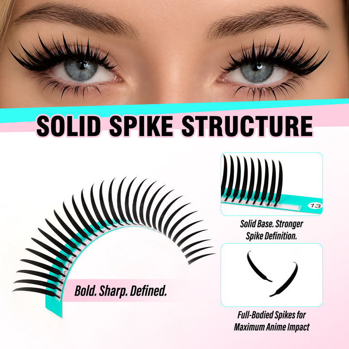 Solid Spike Anime Lashes