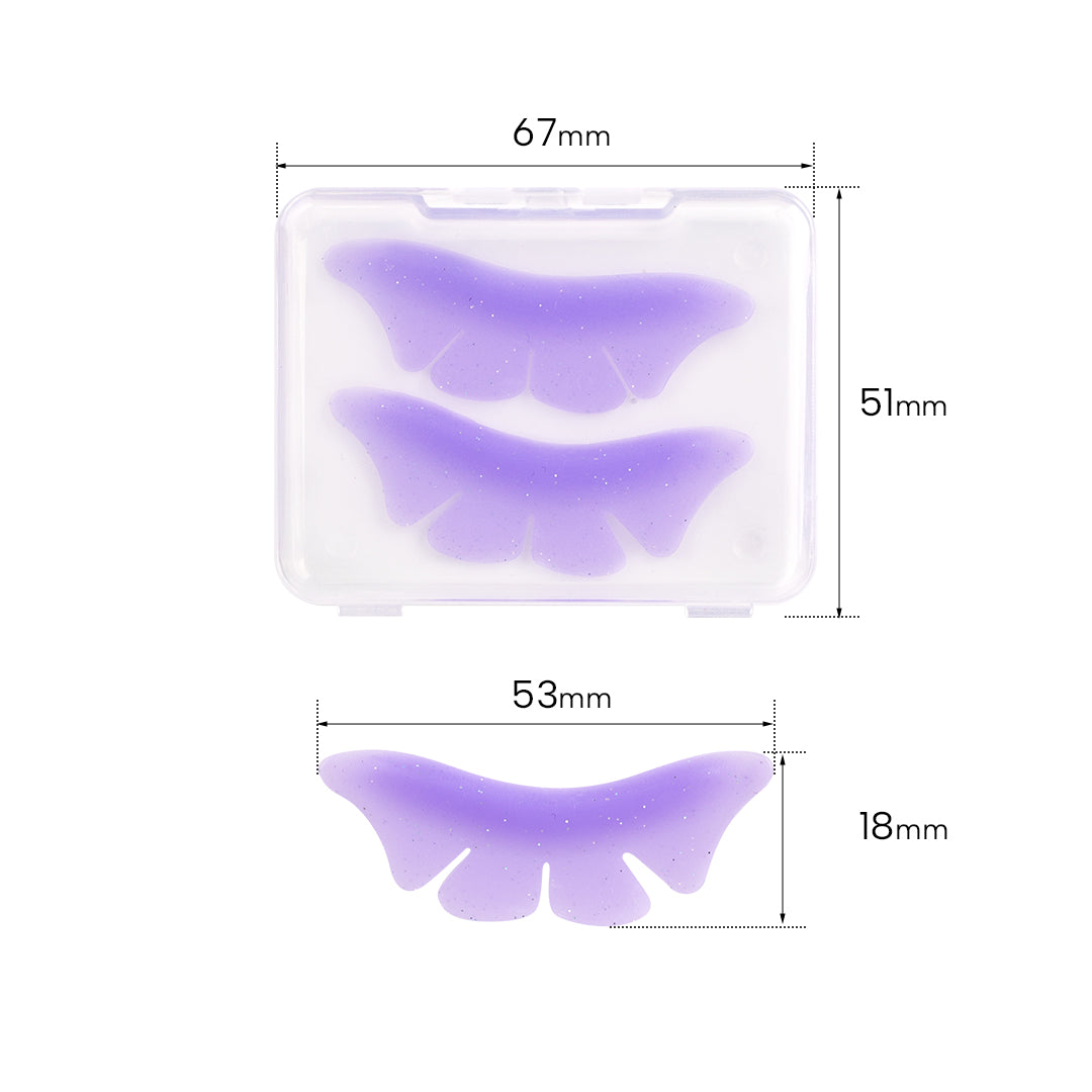 Bottom Lash Lifted Pads - Pink/Purple