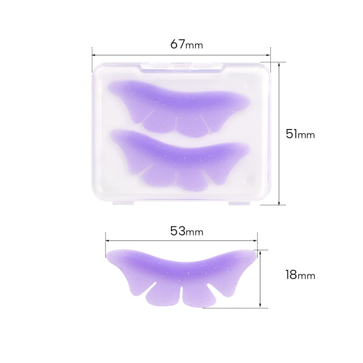 Bottom Lash Lifted Pads - Pink/Purple