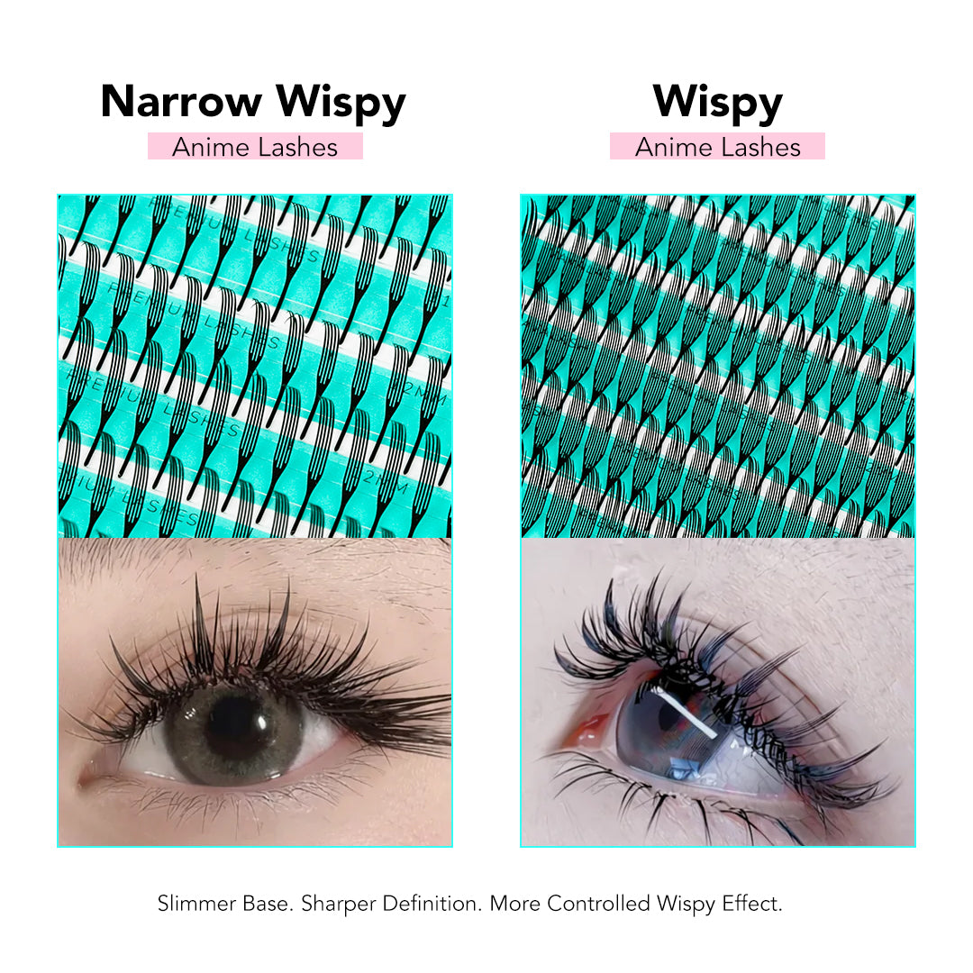 Narrow Wispy Anime Lashes 0.07mm