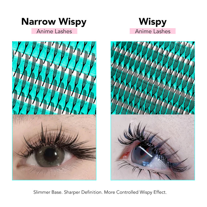 Narrow Wispy Anime Lashes 0.07mm