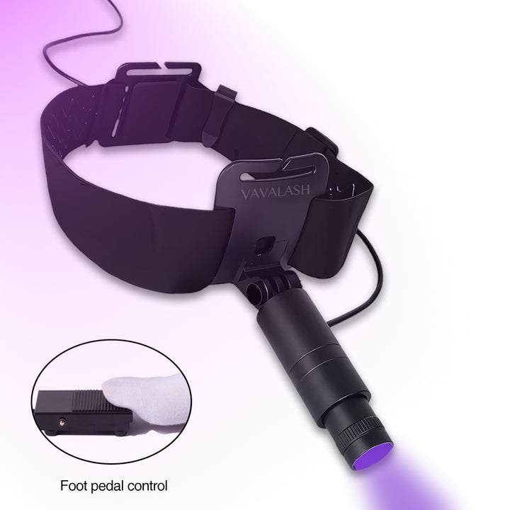 UV/LED Headlamp for Eyelash Extension