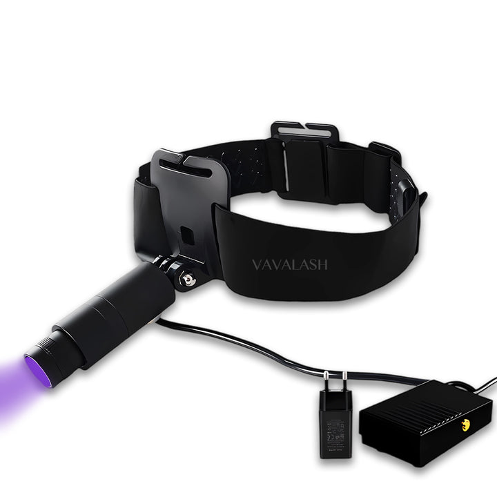 UV/LED Headlamp for Eyelash Extension