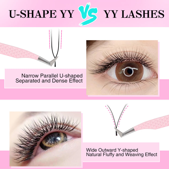 Extensiones de pestañas voluminosas prehechas Fan YY
