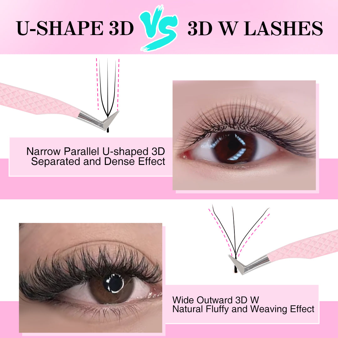 0.07MM U-Shape W 3D Volume Lashes