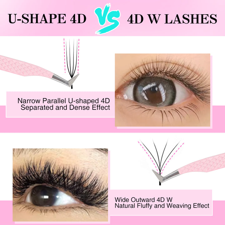 0.07MM U-Shape W 4D Volume Lashes