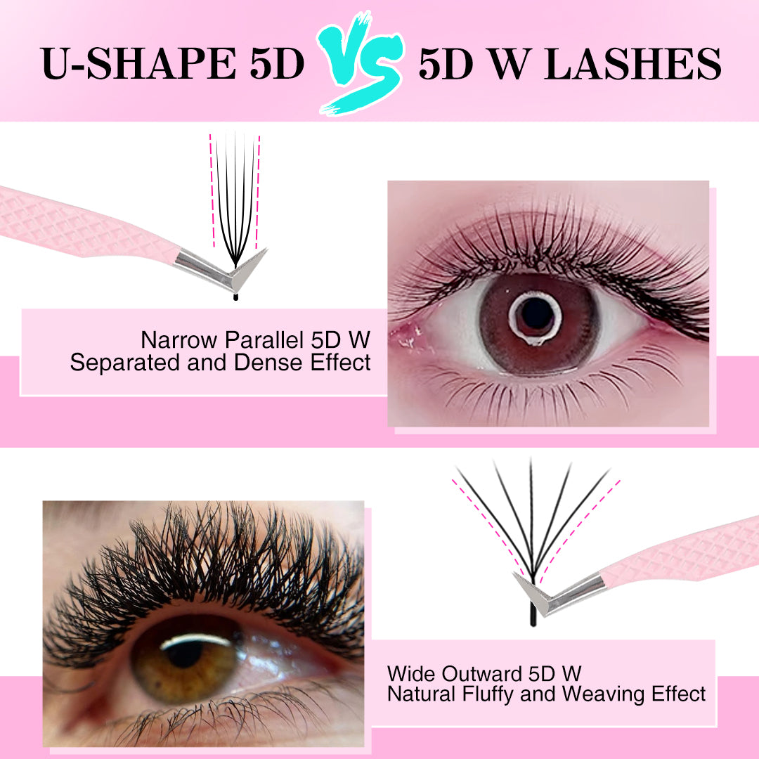 0.07MM U-shape W 5D Volume Lashes