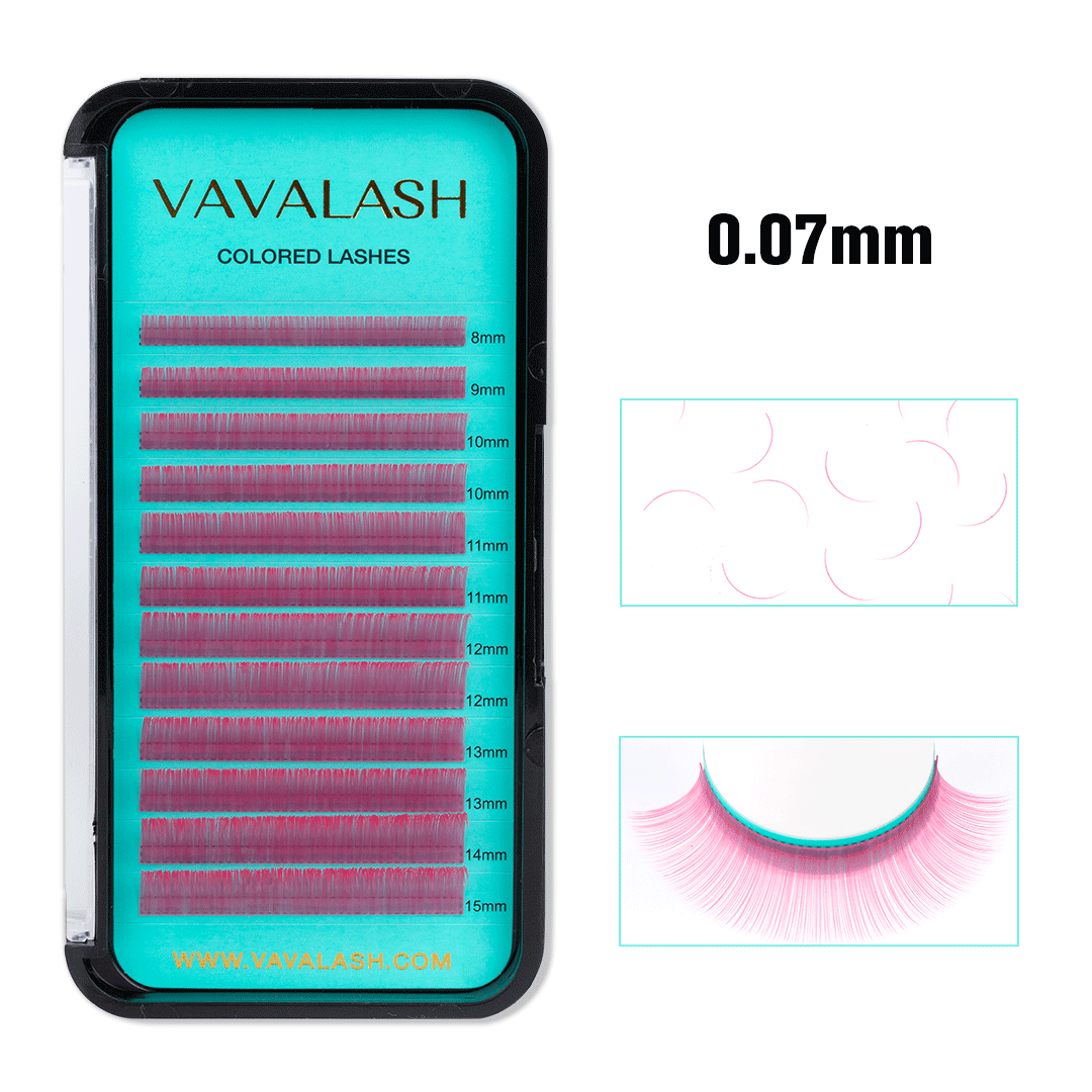 Colored Lash Volume Eyelash Extensions 0.07mm - VAVALASH