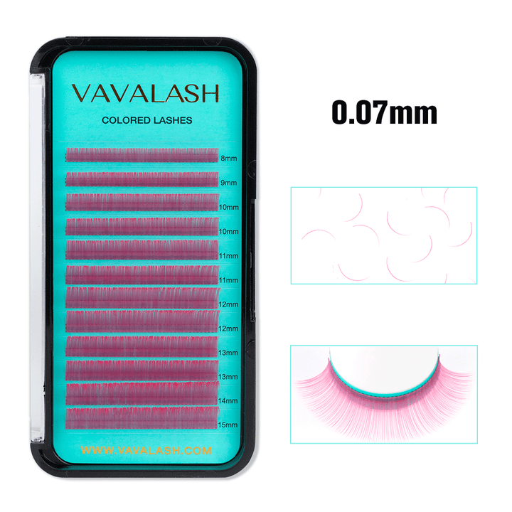 Colored Lash Volume Eyelash Extensions 0.07mm - VAVALASH