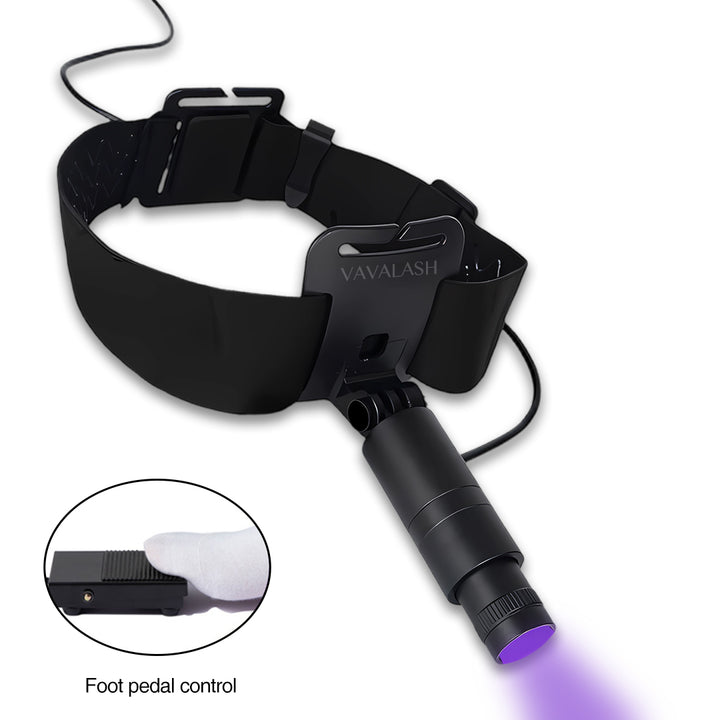 UV/LED Headlamp for Eyelash Extension