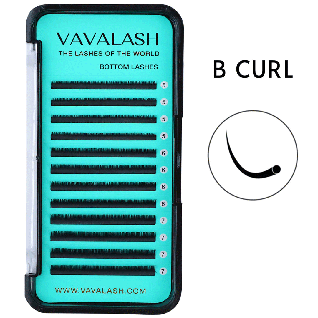 Individual Bottom Lash Extensions B Curl - VAVALASH