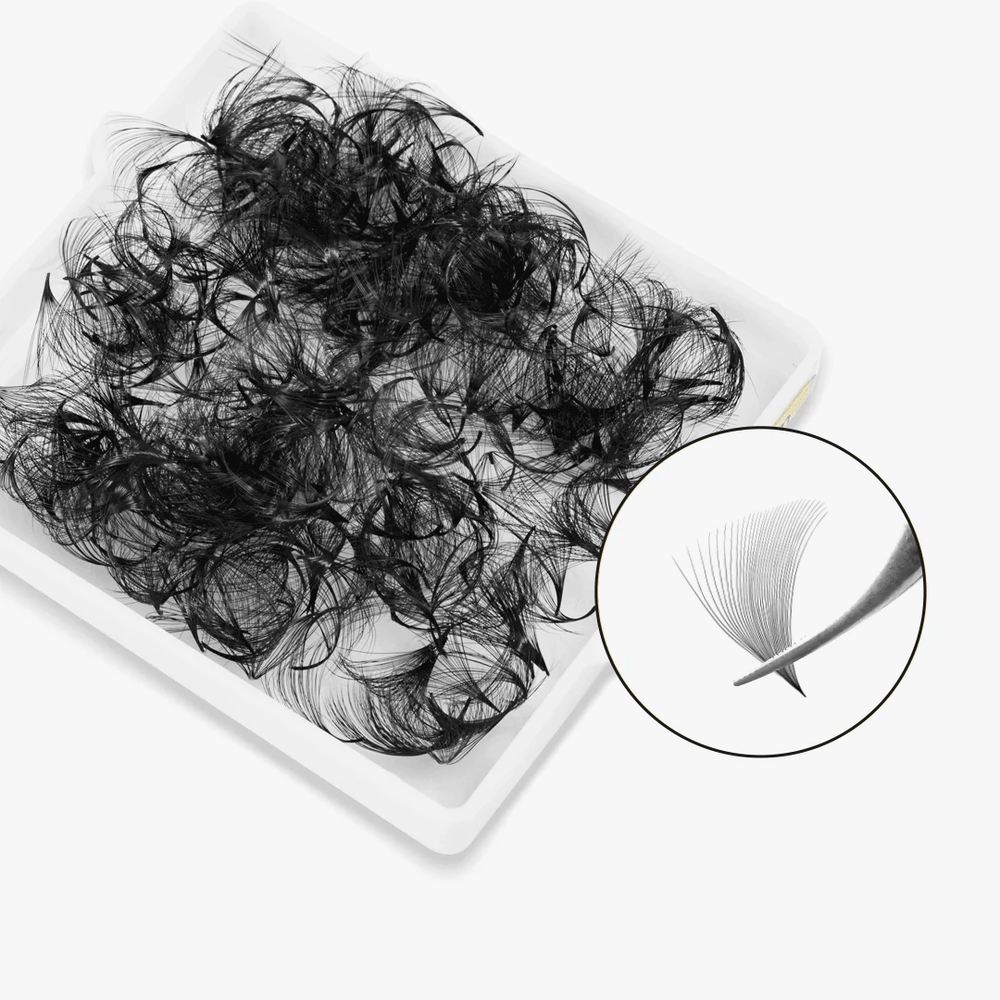 30D Handmade Premade Loose Fans With Pointy Base /500 Fans-2