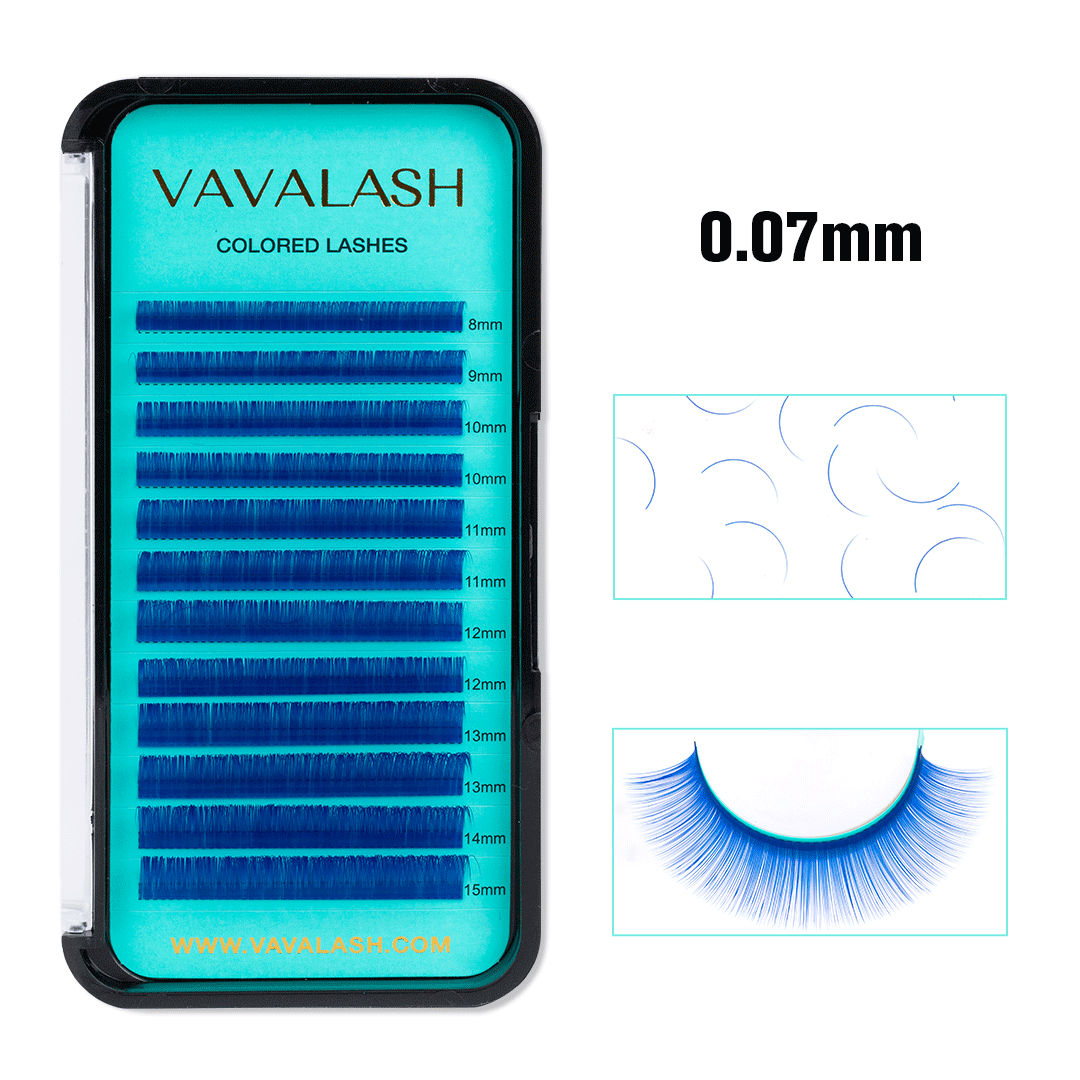 Colored Lash Volume Eyelash Extensions 0.07mm - VAVALASH