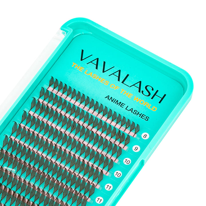 0.07MM Dark Brown Wispy Anime Lashes