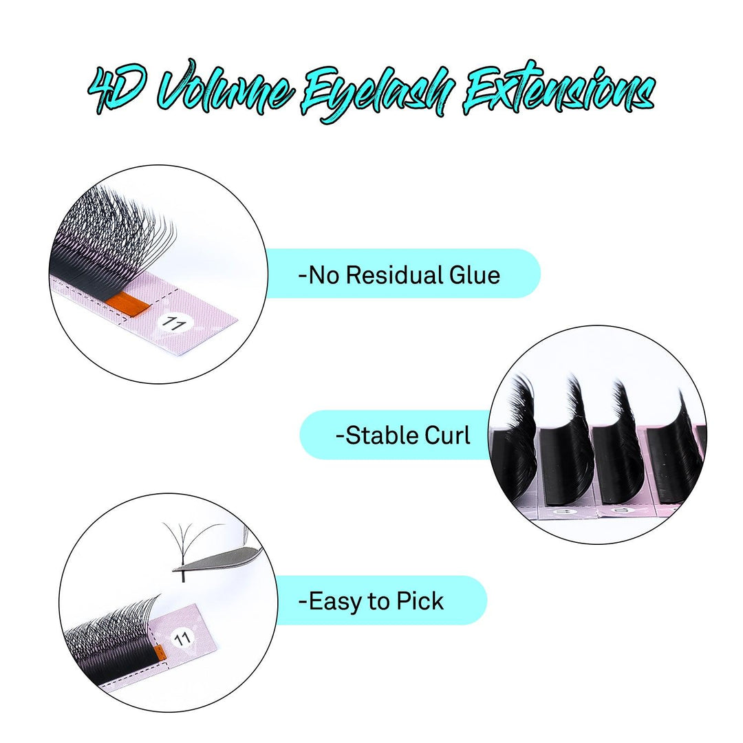 W-Shape 4D Premade Volume Fan Lash Extensions