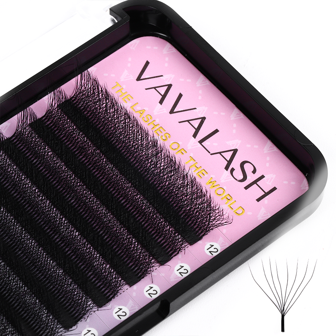 W-Shape 8D Volume Premade Fan Lash Extensions SC - VAVALASH