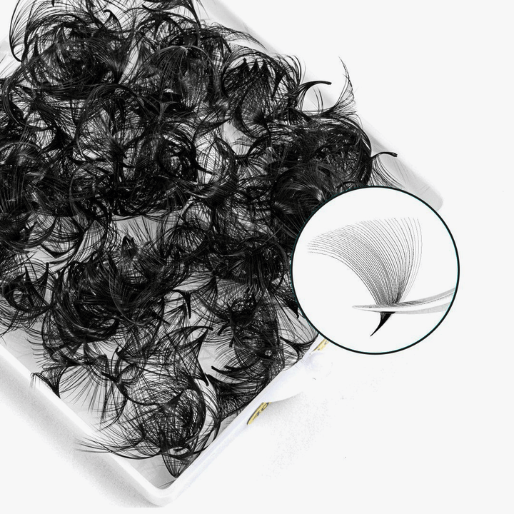 40D Handmade Premade Loose Fans With Pointy Base /500 Fans-1