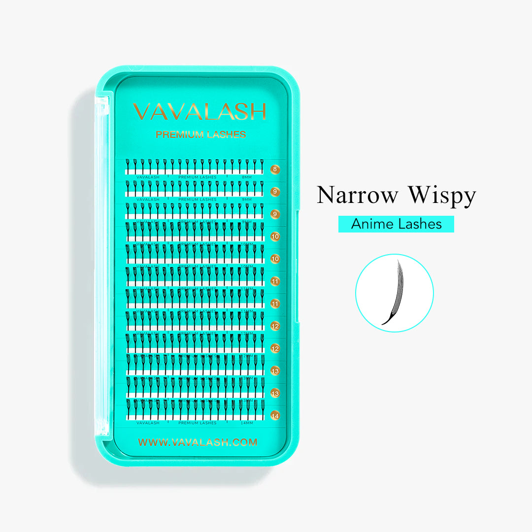 Narrow Wispy Anime Lashes 0.07mm