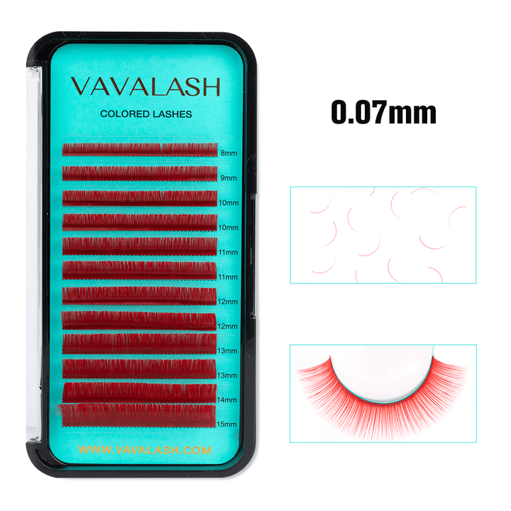 Colored Lash Volume Eyelash Extensions 0.07mm - VAVALASH