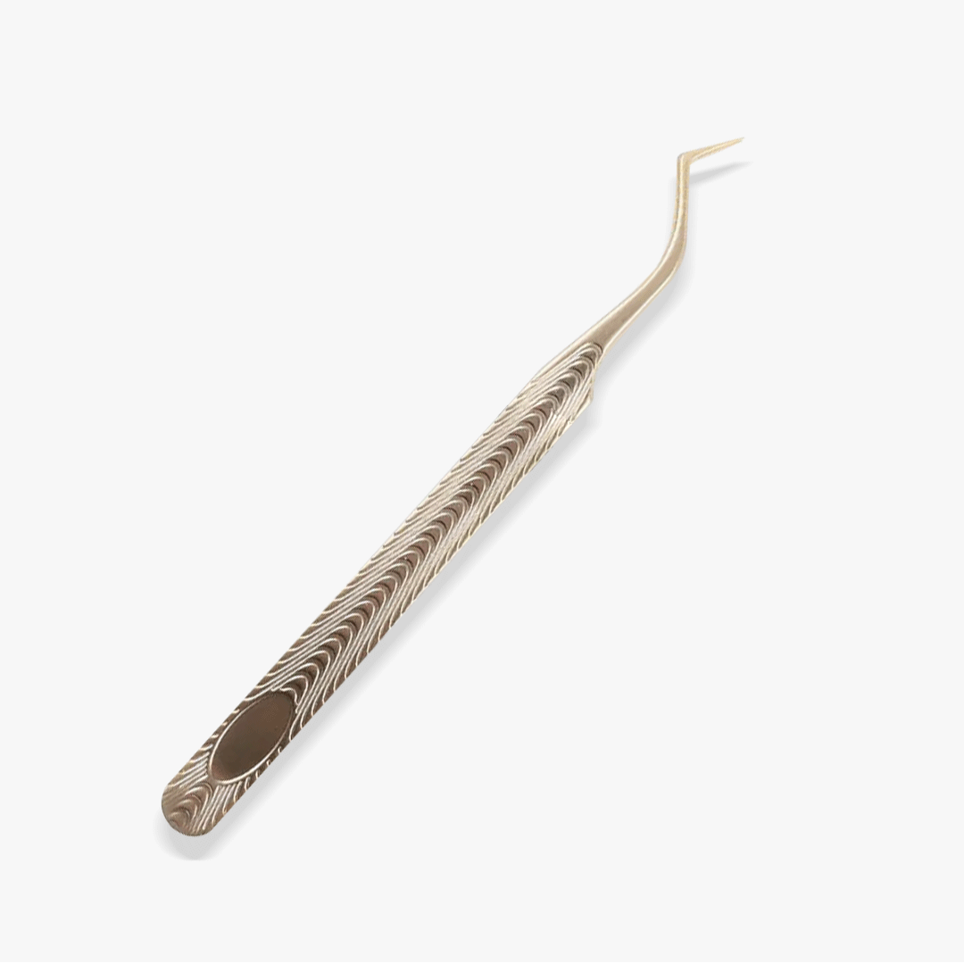 VF-03 Penguin Inner Corner Champagne Gold Lash Tweezers
