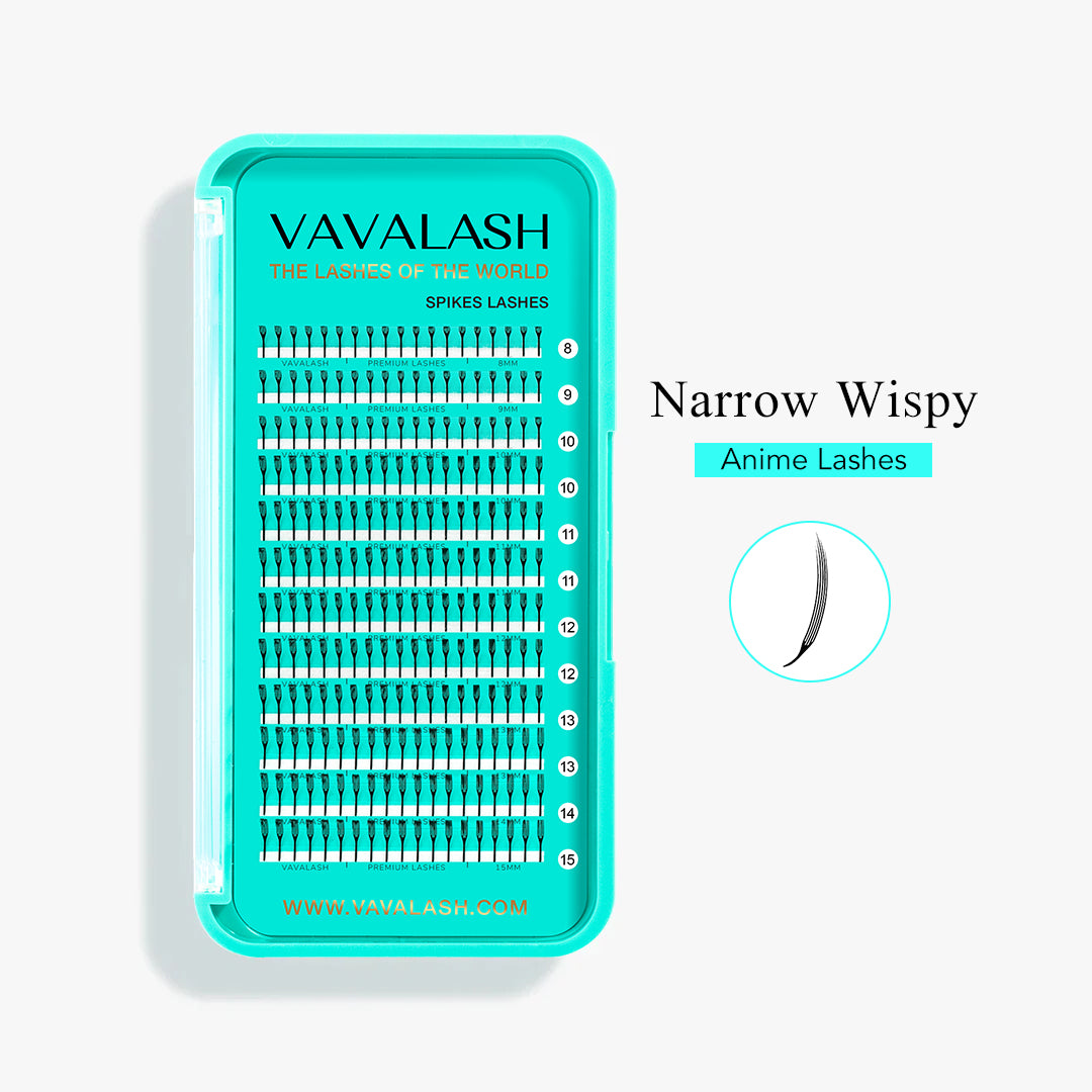 Narrow Wispy Anime Lashes 0.07mm