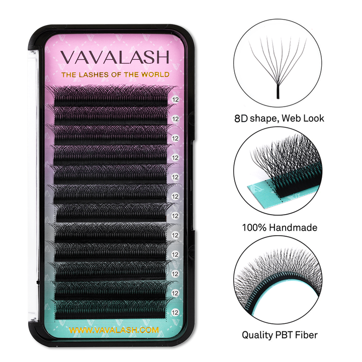 W-Shape 8D Volume Premade Fan Lash Extensions