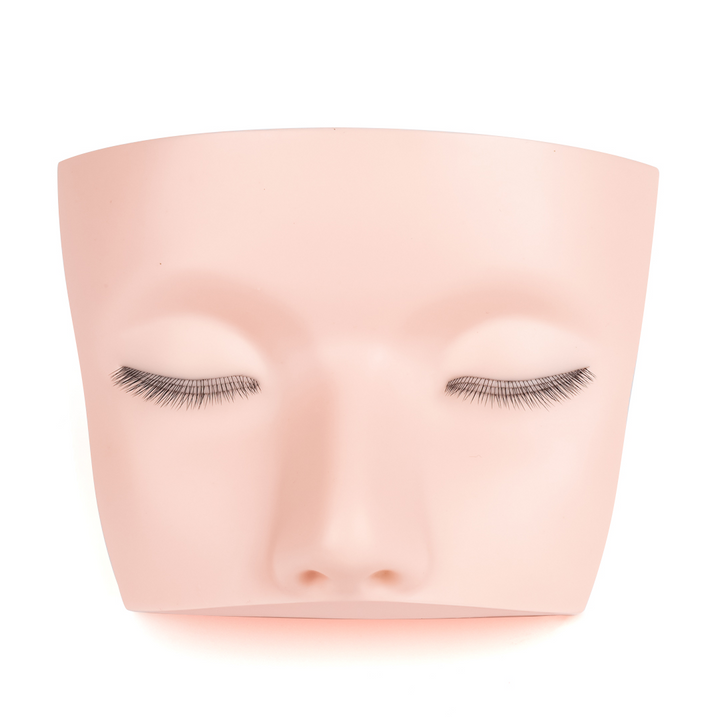 Mannequin Head With Three Layer Lashes For Lash Extensions
