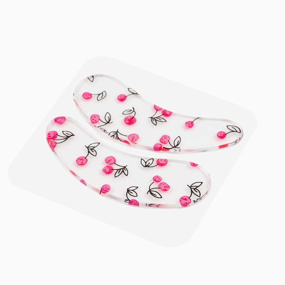 Reusable Silicone Eye Pads cherry