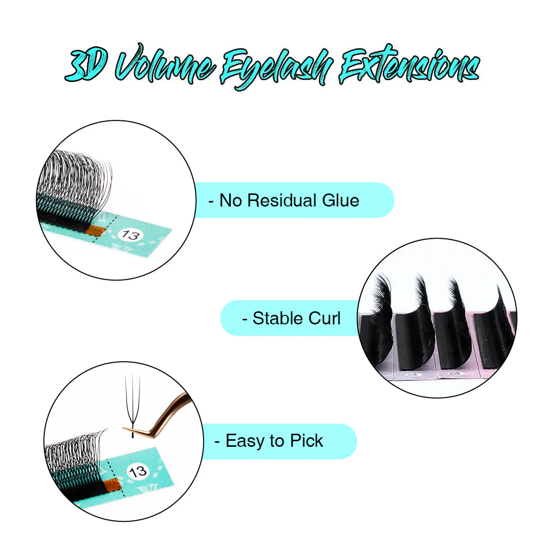 0.07MM U-Shape W 3D Volume Lashes