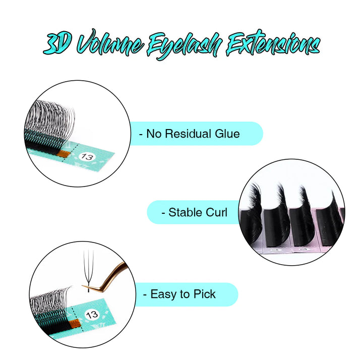 0.07MM U-Shape W 3D Volume Lashes