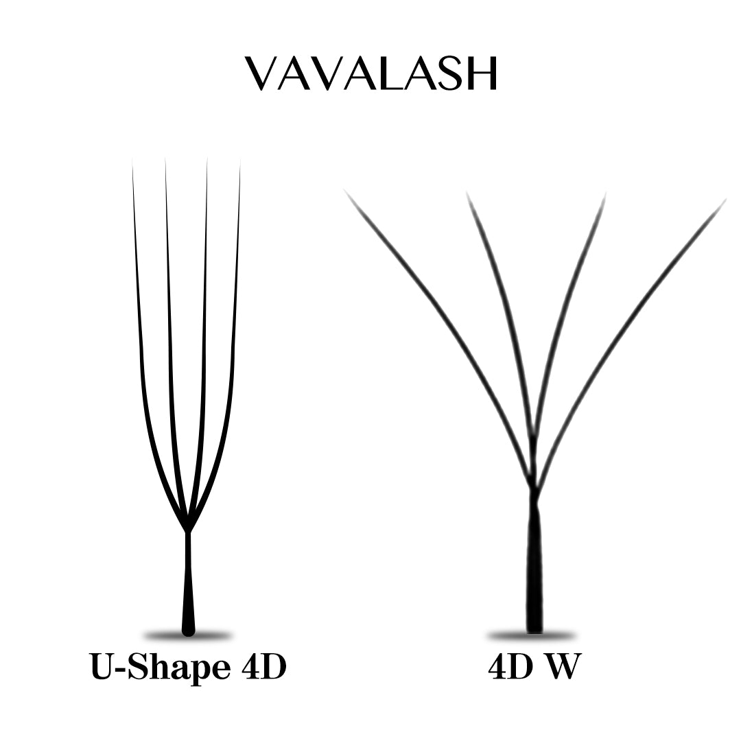0.07MM U-Shape W 4D Volume Lashes