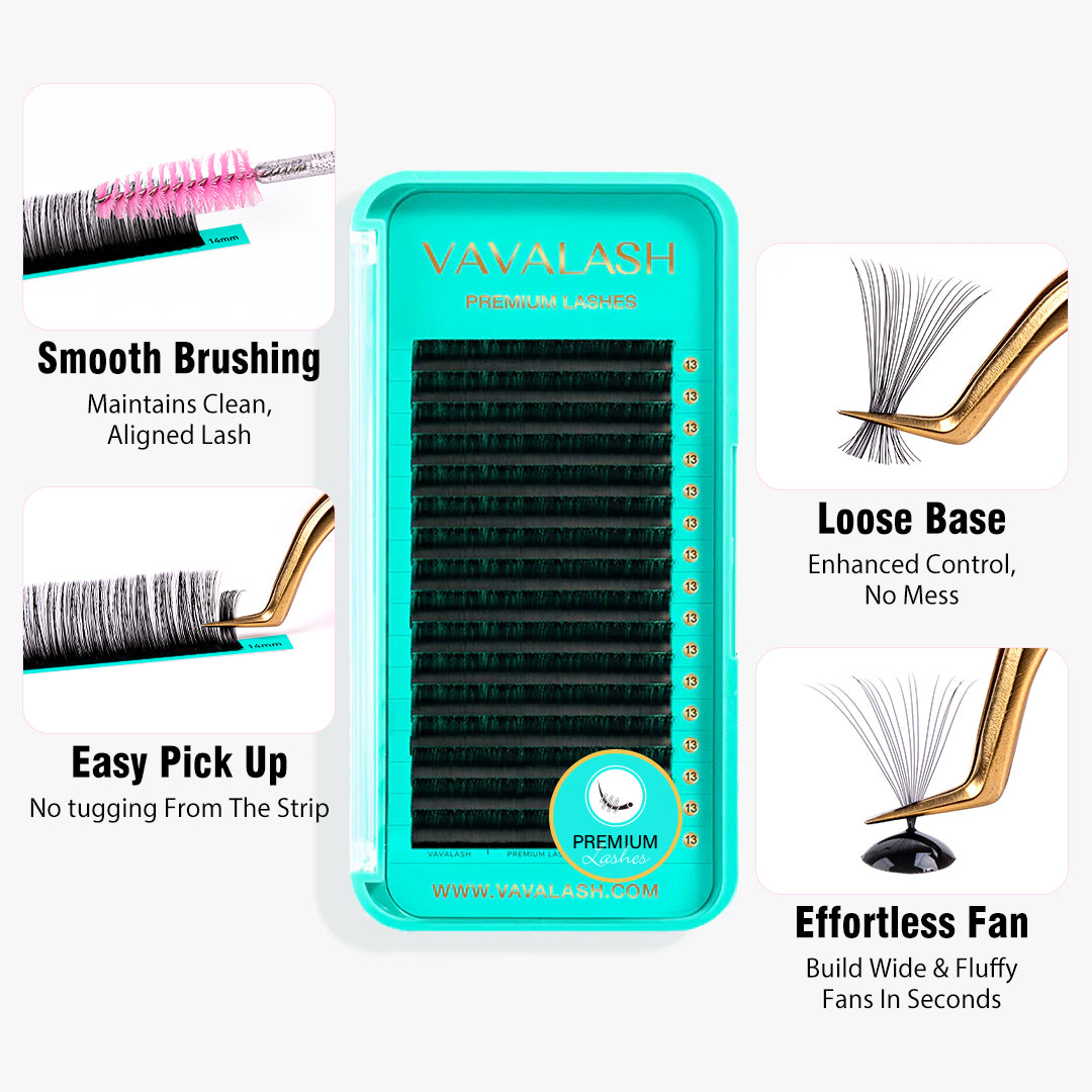 Extensiones de Pestañas de Lujo Volumen Individual M Curl