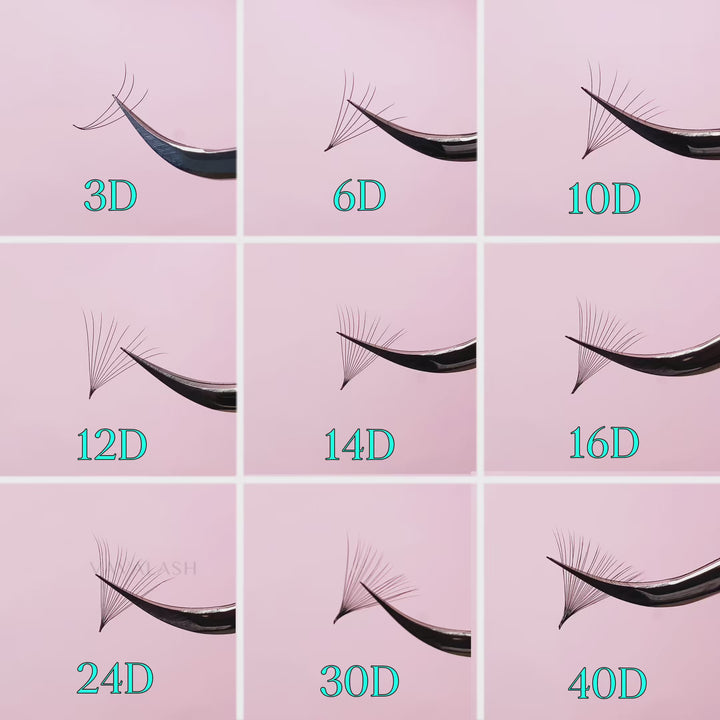 Ventilateurs loose 5D faits à la main avec base pointue /500 ventilateurs