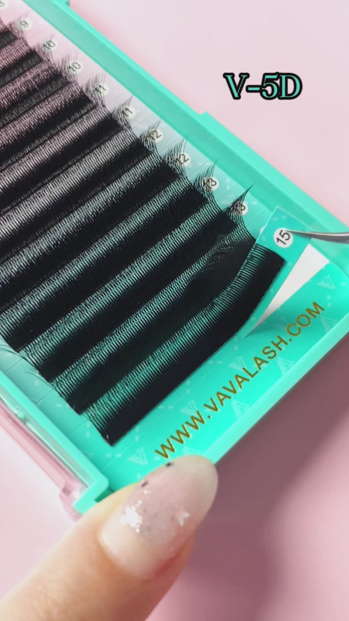 Narrow 5D V-Shape W Volume Lashes 0.07MM