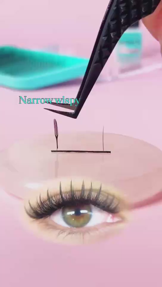 Narrow Wispy Anime Lashes 0.07mm