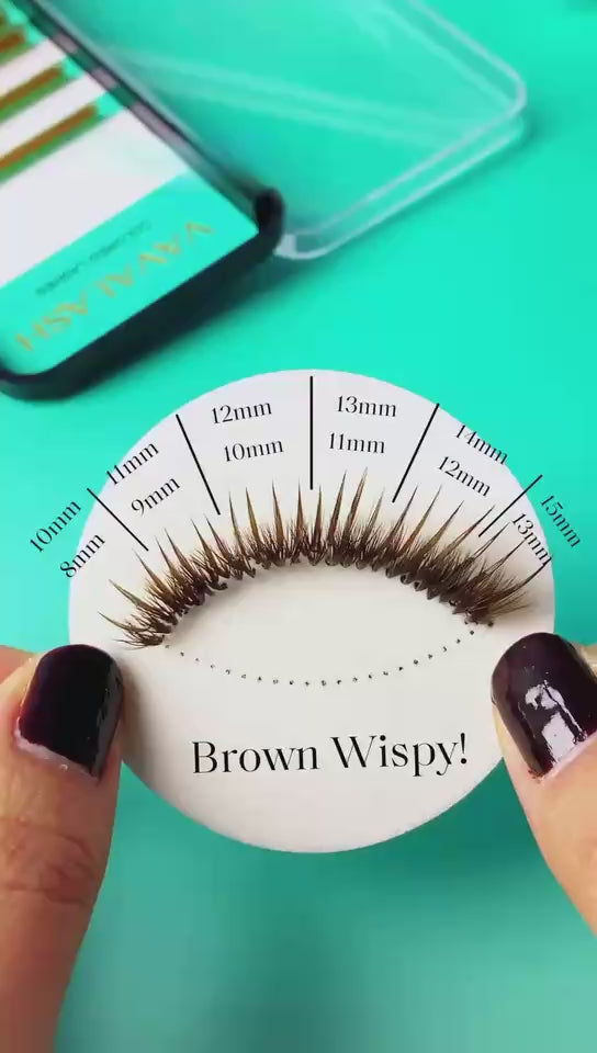 dark brown lashes
