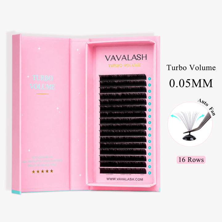 Turbo Volume Lashes 0.05mm-16 Rows