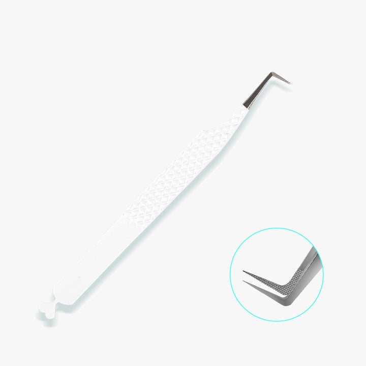 Professional Heart-Shaped Fiber Grip Tweezers